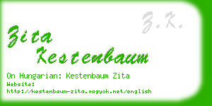 zita kestenbaum business card